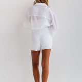 SPRINTER SHORTS - KNIT WHITE